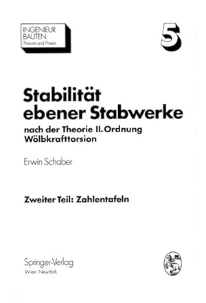 Seller image for Stabilitt ebener Stabwerke for sale by BuchWeltWeit Ludwig Meier e.K.