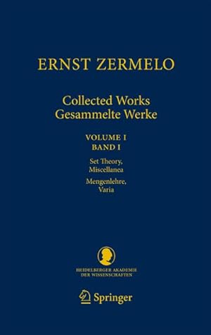 Seller image for Ernst Zermelo - Collected Works/Gesammelte Werke for sale by BuchWeltWeit Ludwig Meier e.K.