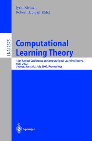 Bild des Verkufers fr Computational Learning Theory zum Verkauf von BuchWeltWeit Ludwig Meier e.K.