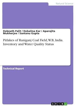 Seller image for Pitlakes of Raniganj Coal Field, W.B, India. Inventory and Water Quality Status for sale by BuchWeltWeit Ludwig Meier e.K.