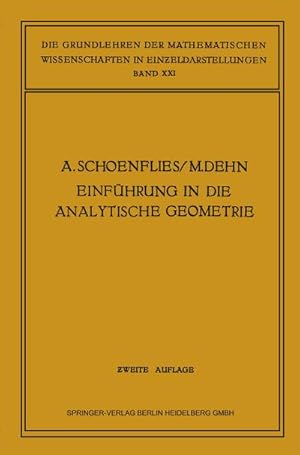 Seller image for Einfhrung in die Analytische Geometrie der Ebene und des Raumes for sale by BuchWeltWeit Ludwig Meier e.K.