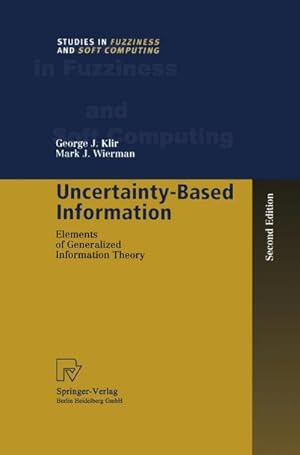 Image du vendeur pour Uncertainty-Based Information mis en vente par BuchWeltWeit Ludwig Meier e.K.