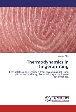 Imagen del vendedor de Thermodynamics in fingerprinting a la venta por BuchWeltWeit Ludwig Meier e.K.