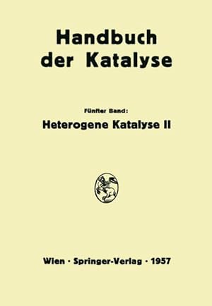 Image du vendeur pour Heterogene Katalyse II mis en vente par BuchWeltWeit Ludwig Meier e.K.