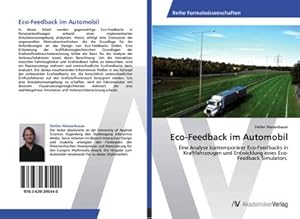 Bild des Verkufers fr Eco-Feedback im Automobil zum Verkauf von BuchWeltWeit Ludwig Meier e.K.