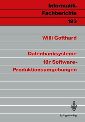 Seller image for Datenbanksysteme fr Software-Produktionsumgebungen for sale by BuchWeltWeit Ludwig Meier e.K.