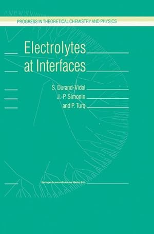 Immagine del venditore per Electrolytes at Interfaces venduto da BuchWeltWeit Ludwig Meier e.K.