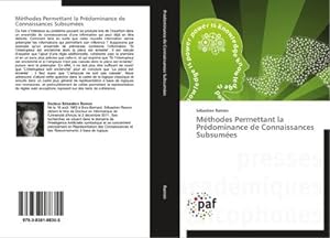 Seller image for Mthodes Permettant la Prdominance de Connaissances Subsumes for sale by BuchWeltWeit Ludwig Meier e.K.