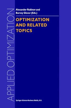 Imagen del vendedor de Optimization and Related Topics a la venta por BuchWeltWeit Ludwig Meier e.K.