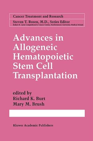Image du vendeur pour Advances in Allogeneic Hematopoietic Stem Cell Transplantation mis en vente par BuchWeltWeit Ludwig Meier e.K.