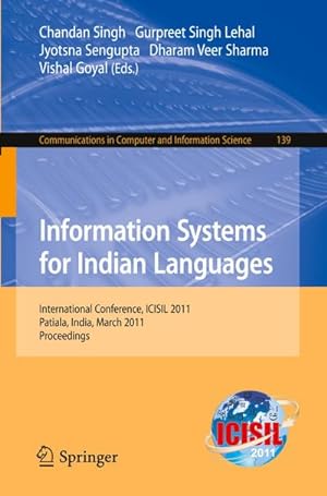 Immagine del venditore per Information Systems for Indian Languages venduto da BuchWeltWeit Ludwig Meier e.K.