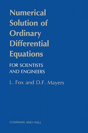 Bild des Verkufers fr Numerical Solution of Ordinary Differential Equations zum Verkauf von BuchWeltWeit Ludwig Meier e.K.