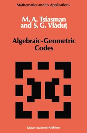 Seller image for Algebraic-Geometric Codes for sale by BuchWeltWeit Ludwig Meier e.K.