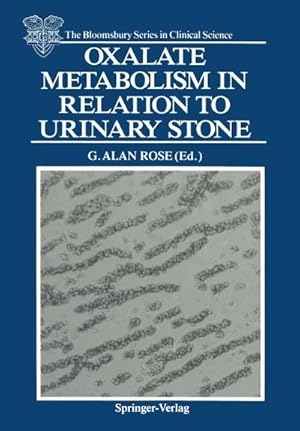 Imagen del vendedor de Oxalate Metabolism in Relation to Urinary Stone a la venta por BuchWeltWeit Ludwig Meier e.K.