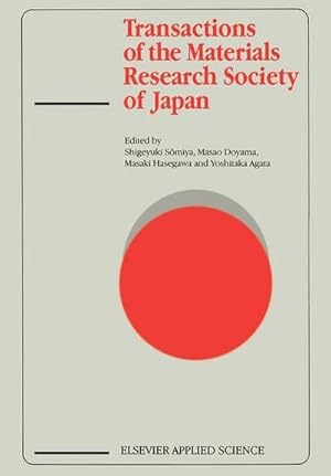 Bild des Verkufers fr Transactions of the Materials Research Society of Japan zum Verkauf von BuchWeltWeit Ludwig Meier e.K.