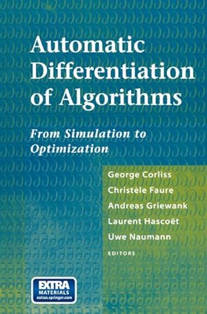 Image du vendeur pour Automatic Differentiation of Algorithms mis en vente par BuchWeltWeit Ludwig Meier e.K.