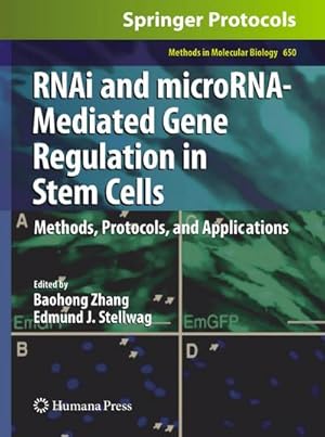 Bild des Verkufers fr RNAi and microRNA-Mediated Gene Regulation in Stem Cells zum Verkauf von BuchWeltWeit Ludwig Meier e.K.