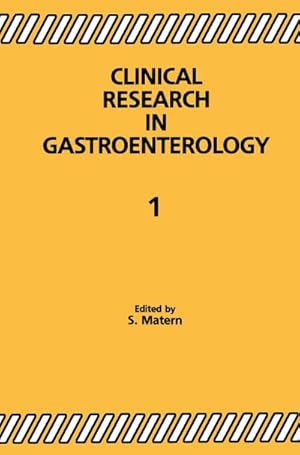 Seller image for Clinical Research in Gastroenterology 1 for sale by BuchWeltWeit Ludwig Meier e.K.