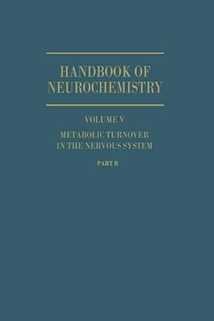 Seller image for Metabolic Turnover in the Nervous System for sale by BuchWeltWeit Ludwig Meier e.K.
