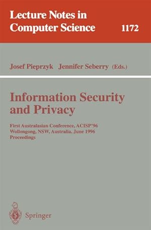 Image du vendeur pour Information Security and Privacy mis en vente par BuchWeltWeit Ludwig Meier e.K.