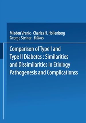 Imagen del vendedor de Comparison of Type I and Type II Diabetes a la venta por BuchWeltWeit Ludwig Meier e.K.