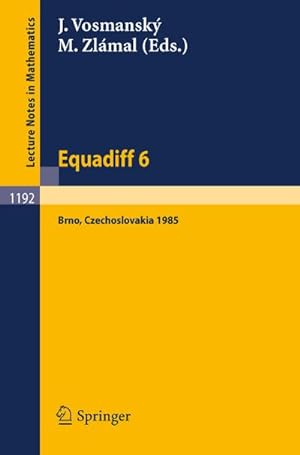 Seller image for Equadiff 6 for sale by BuchWeltWeit Ludwig Meier e.K.