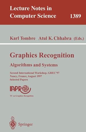 Seller image for Graphics Recognition: Algorithms and Systems for sale by BuchWeltWeit Ludwig Meier e.K.