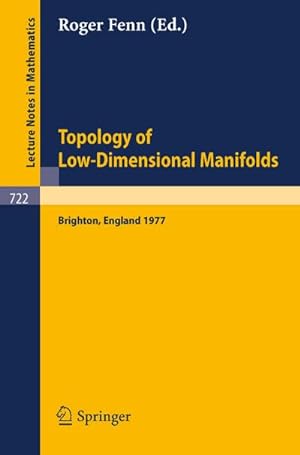 Seller image for Topology of Low-Dimensional Manifolds for sale by BuchWeltWeit Ludwig Meier e.K.