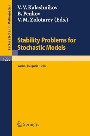 Imagen del vendedor de Stability Problems for Stochastic Models a la venta por BuchWeltWeit Ludwig Meier e.K.