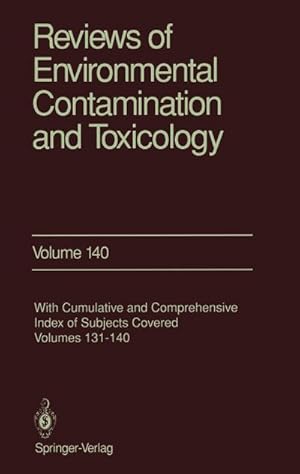 Image du vendeur pour Reviews of Environmental Contamination and Toxicology mis en vente par BuchWeltWeit Ludwig Meier e.K.