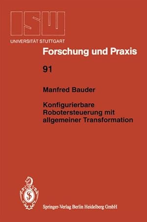 Image du vendeur pour Konfigurierbare Robotersteuerung mit allgemeiner Transformation mis en vente par BuchWeltWeit Ludwig Meier e.K.