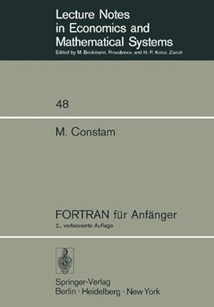 Seller image for FORTRAN fr Anfnger for sale by BuchWeltWeit Ludwig Meier e.K.