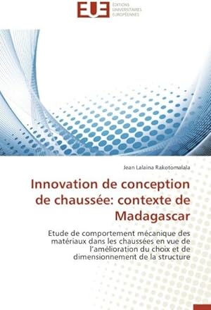 Immagine del venditore per Innovation de conception de chausse: contexte de Madagascar venduto da BuchWeltWeit Ludwig Meier e.K.