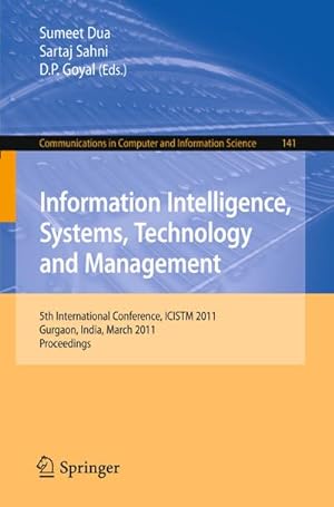 Imagen del vendedor de Information Intelligence, Systems, Technology and Management a la venta por BuchWeltWeit Ludwig Meier e.K.