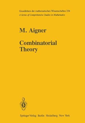 Imagen del vendedor de Combinatorial Theory a la venta por BuchWeltWeit Ludwig Meier e.K.