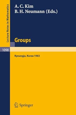 Image du vendeur pour Groups - Korea 1983 mis en vente par BuchWeltWeit Ludwig Meier e.K.