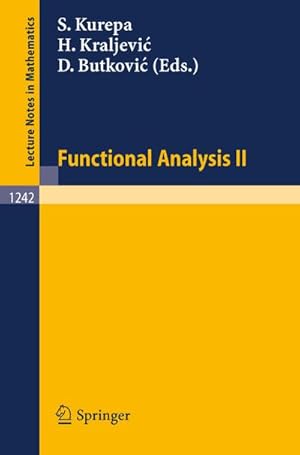 Seller image for Functional Analysis II for sale by BuchWeltWeit Ludwig Meier e.K.