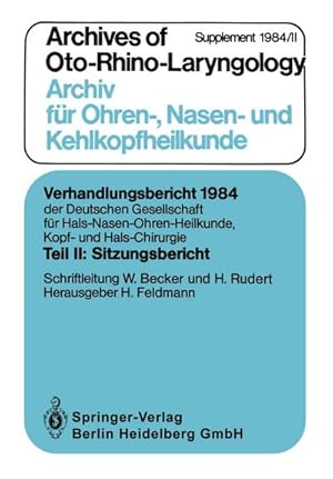 Image du vendeur pour Teil II: Sitzungsbericht mis en vente par BuchWeltWeit Ludwig Meier e.K.