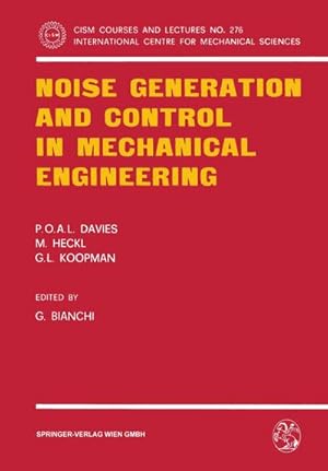 Seller image for Noise Generation and Control in Mechanical Engineering for sale by BuchWeltWeit Ludwig Meier e.K.