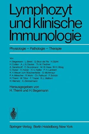 Seller image for Lymphozyt und klinische Immunologie for sale by BuchWeltWeit Ludwig Meier e.K.