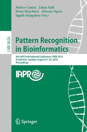 Imagen del vendedor de Pattern Recognition in Bioinformatics a la venta por BuchWeltWeit Ludwig Meier e.K.