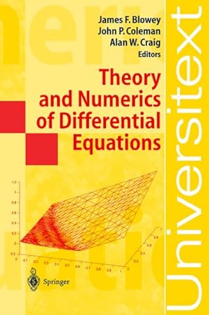 Bild des Verkufers fr Theory and Numerics of Differential Equations zum Verkauf von BuchWeltWeit Ludwig Meier e.K.