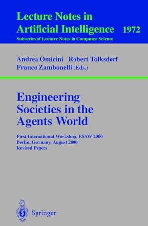 Bild des Verkufers fr Engineering Societies in the Agents World zum Verkauf von BuchWeltWeit Ludwig Meier e.K.