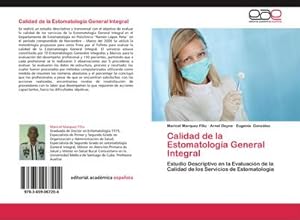 Seller image for Calidad de la Estomatologa General Integral for sale by BuchWeltWeit Ludwig Meier e.K.
