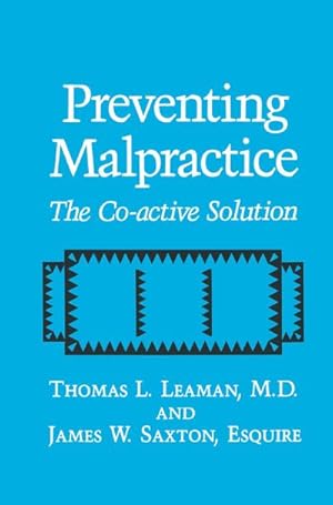 Immagine del venditore per Preventing Malpractice venduto da BuchWeltWeit Ludwig Meier e.K.