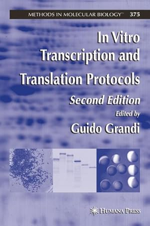 Image du vendeur pour In Vitro Transcription and Translation Protocols mis en vente par BuchWeltWeit Ludwig Meier e.K.