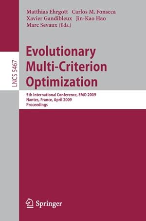 Imagen del vendedor de Evolutionary Multi-Criterion Optimization a la venta por BuchWeltWeit Ludwig Meier e.K.