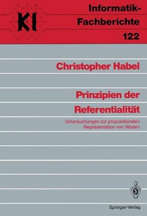 Seller image for Prinzipien der Referentialitt for sale by BuchWeltWeit Ludwig Meier e.K.