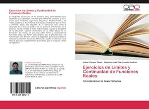 Imagen del vendedor de Ejercicios de Limites y Continuidad de Funciones Reales a la venta por BuchWeltWeit Ludwig Meier e.K.