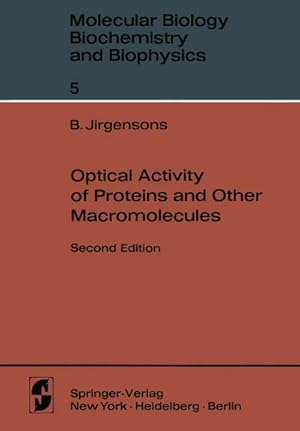 Seller image for Optical Activity of Proteins and Other Macromolecules for sale by BuchWeltWeit Ludwig Meier e.K.